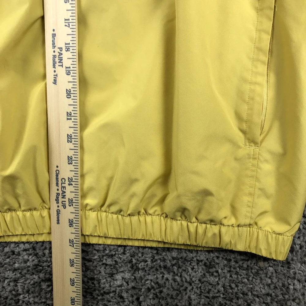 Monterey‎ Club Jacket Mens Large Yellow Short Sleeve Golf Windbreaker Pullover